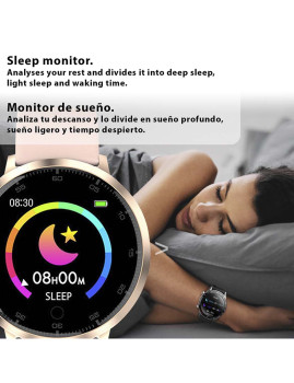 imagem grande de Smartwatch K12 com Monitor de Tensão Cardíaco cinza6