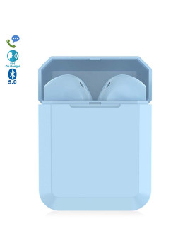 imagem grande de Auriculares Tws I2 Bluetooth 50 Touch com Base de Carregamento Azul claro1
