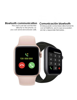 imagem de Smartwatch U78T com Chamadas Bluetooth Temperatura Corporal e Monitor Cardíaco Branco4