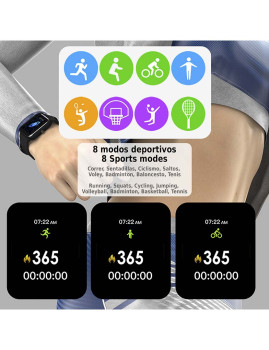 imagem de Smartwatch H10 com Monitor Cardíaco Tensão e de O2 no Sangue Preto3