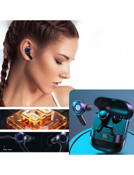 imagem de Auriculares PT08 TWS Bluetooth 5.0 Preto3