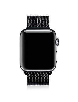 imagem grande de Bracelete metálica para Apple Watch 42mm Preto3