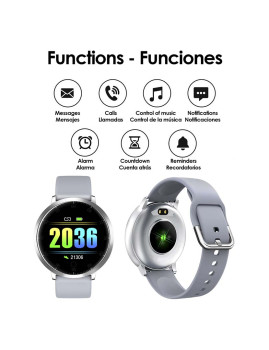 imagem de Smartwatch K12 com Monitor de Tensão Cardíaco Preto2