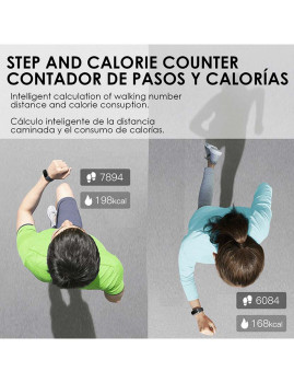 imagem de Smartband T118 com Medição de Temperatura Corporal Branco5