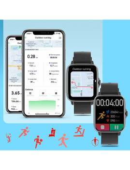 imagem de Smartwatch DT102 com pulseira de aço Rosa Dourado3