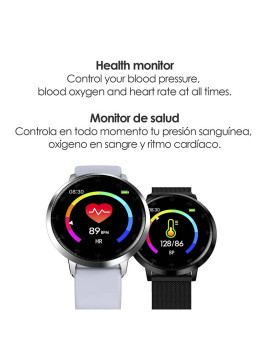 imagem grande de Smartwatch K12 com Monitor de Tensão Cardíaco cinza3