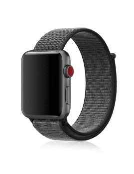 imagem de Pulseira Nylon Para Apple Watch 38Mm / 40Mm Castanho Preto1