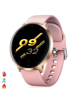 imagem de Smartwatch K12 com Monitor de Tensão Cardíaca Rosa 1