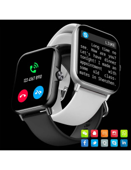 imagem grande de Smartwatch A01 Cinza Claro5