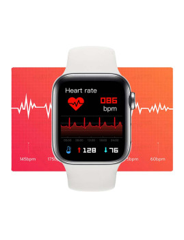 imagem grande de Smartwatch C007 Pro com monitor cardíaco Branco3