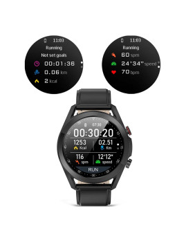 imagem de Smartwatch L19 com notificações de aplicações Castanho7