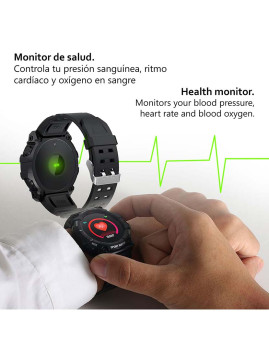 imagem grande de Smartband FD68 Bluetooth 40 com monitor de frequência cardíaca Verde Militar2