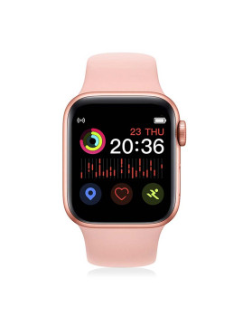 imagem grande de Smartwatch Ak-X6 com Modo Multidesportivo Dourado rosa6