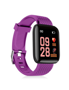 imagem de Smartband ID116 Bluetooth 4.0 pan monitor cardíaco Roxo8