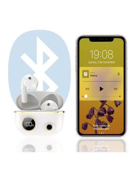 imagem de Auriculares TWS Apro 8 Bluetooth 5.1. Branco2