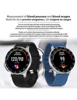 imagem de Smartband Multiesportiva H30 com Monitor de Frequência Cardíaca Azul2
