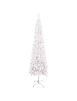 imagem de Árvore De Natal Fina 180 Cm Branco  1