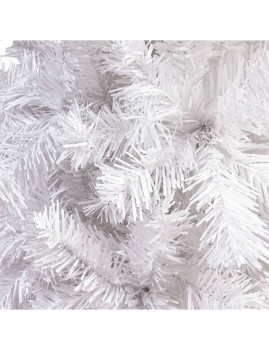 imagem grande de Árvore De Natal Fina 180 Cm Branco  4