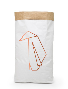 imagem de Saco de Papel Decorativo Pinguino Origami1