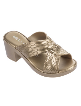 imagem de Sandálias Salto Senhora Python Heel Baja East dourado1