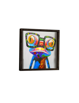 imagem de Quadro Cool Frog Multicolor2
