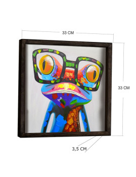 imagem grande de Quadro Cool Frog Multicolor3