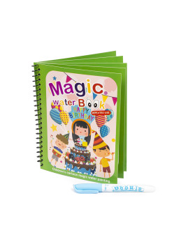 imagem grande de Livro para colorir Feliz Aniversário. Tinta mágica para crianças, reutilizável. 1