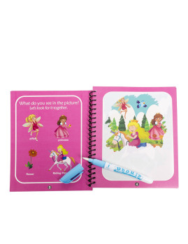 imagem de Livro para colorir Princesas e Anões. Tinta mágica para crianças, reutilizável. 2