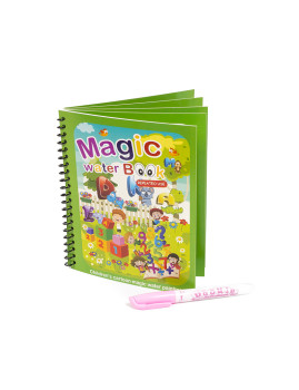 imagem grande de Livro para colorir Letras e Números. Tinta mágica para crianças, reutilizável. 1