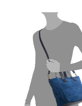 imagem de Mala Tote Agnese Azul4