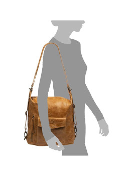 imagem de Mochila Irene Couro Claro4