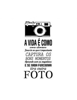 imagem de Vinil Decorativo 'A vida é como uma câmera'2