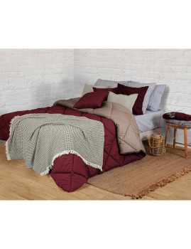 imagem de Edredon Bicolor Bordeaux2