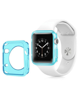 imagem grande de Capa de Silicone Apple Watch 42mm Azul1