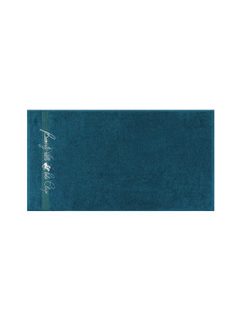 imagem grande de Conjunto Toalha De Mãos (2 Peças) Creme Azul Escuro7