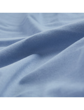 imagem grande de Conjunto de lençóis de algodão Jersey Azul2