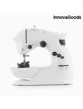 imagem de Máquina de Costura Compacta InnovaGoods 6 V 1000 mA Branco1