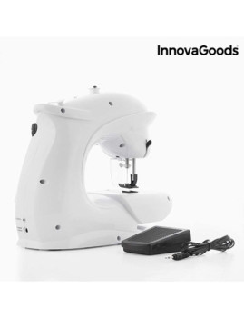 imagem de Máquina de Costura Compacta InnovaGoods 6 V 1000 mA Branco2