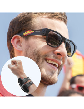 imagem grande de Óculos de sol enroláveis para copa do mundo Espanha em preto1