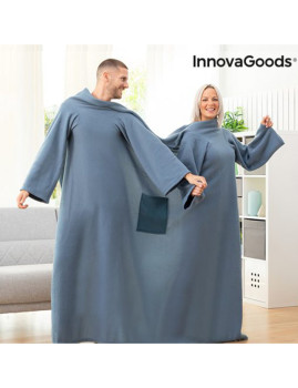 imagem de Cobertor com Mangas Duplo com Bolso Central Doublanket InnovaGoods2