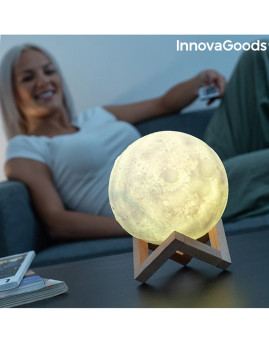 imagem de Lâmpada LED Recarregável Lua Moondy InnovaGoods1
