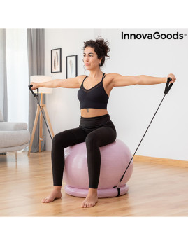 imagem de Bola de Yoga com Anel de Estabilidade e Bandas de Resistência Ashtanball InnovaGoods9