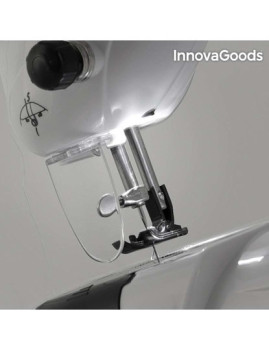 imagem de Máquina de Costura Compacta InnovaGoods 6 V 1000 mA Branco5