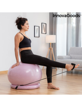 imagem grande de Bola de Yoga com Anel de Estabilidade e Bandas de Resistência Ashtanball InnovaGoods7