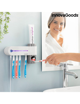 imagem grande de Esterilizador UV de Escovas de Dentes com Suporte e Dispensador de Pasta de Dentes Smiluv InnovaGoods5