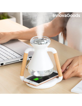 imagem de Humidificador Difusor de Aromas e Carregador S/ Fios 3 Em 1 Misvolt 1