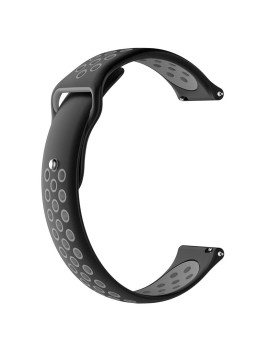 imagem de Bracelete desportiva universal de silicone para Relógios de 22mm Preto 3