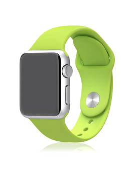 imagem grande de Bracelete Silicone Apple Watch 38MM/40MM Verde 1