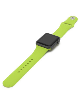 imagem grande de Bracelete Silicone Apple Watch 38MM/40MM Verde 3