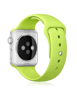 imagem grande de Bracelete Silicone Apple Watch 38MM/40MM Verde 2